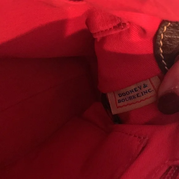 Dooney & Bourke Red Lizard-Embossed Crossbody Bag - Picture 11 of 15